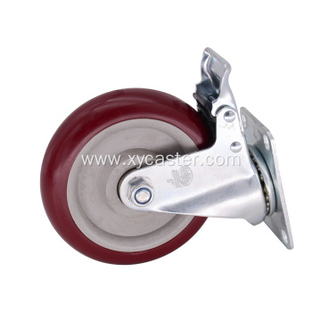 5" inch PVC Wheels with Safety Dual Locking